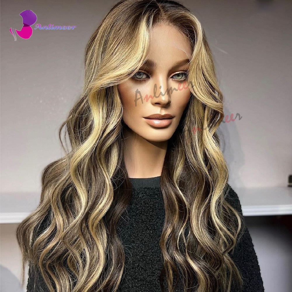 Anlimeer Long Body Wave Brazilian Human Hair Wig