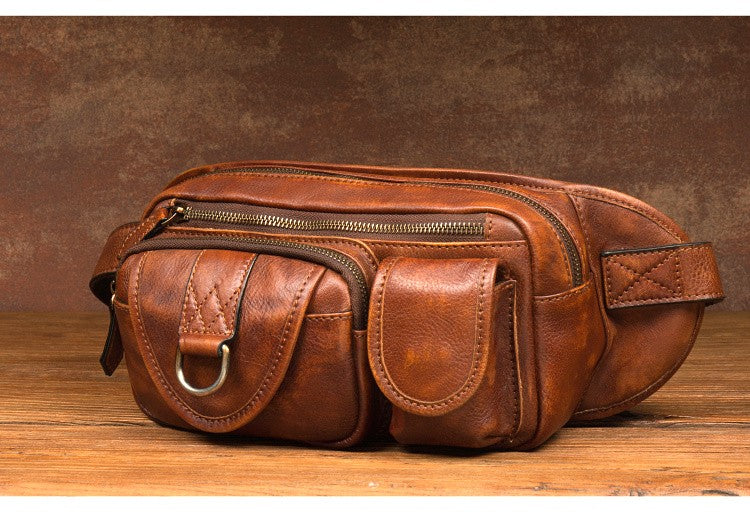 Mantime Genuine Leather Fanny Pack
