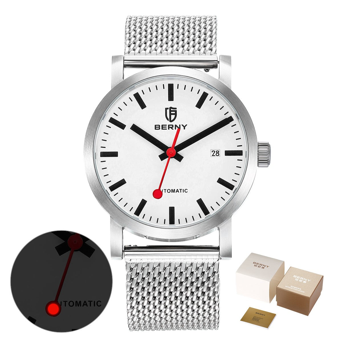 BERNY AM138MS-L Automatic Mechanical Watch