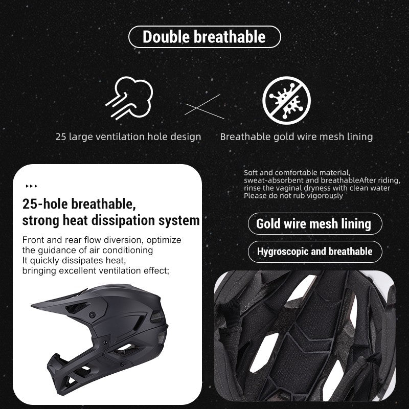 Horntour HT-58 Full-Face Cycling Helmet