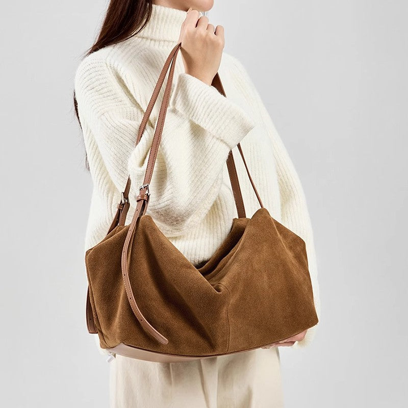 MALLUO Women's Genuine Leather Tote Bag