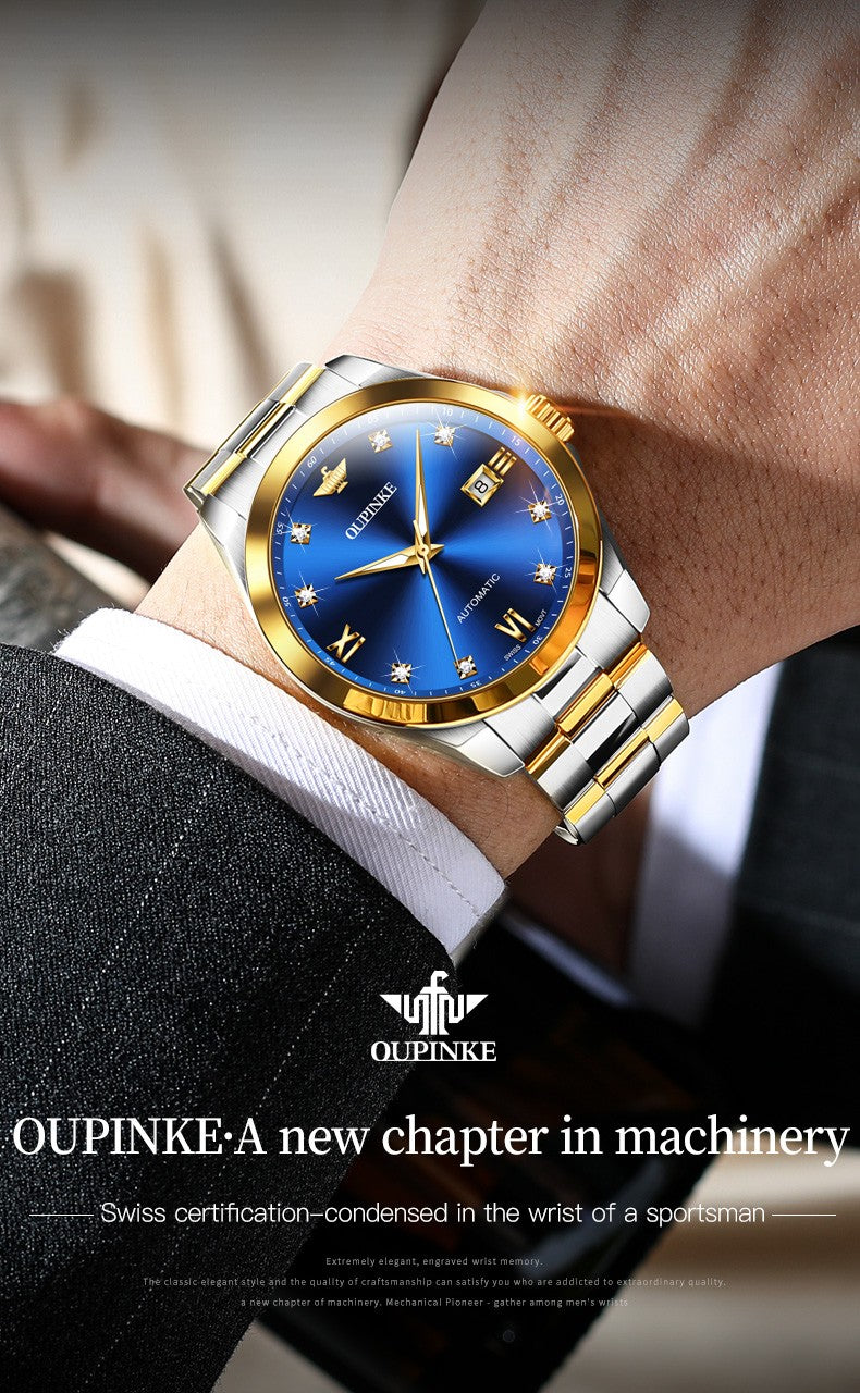 OUPINKE 3199 Luxury Skeleton Watch