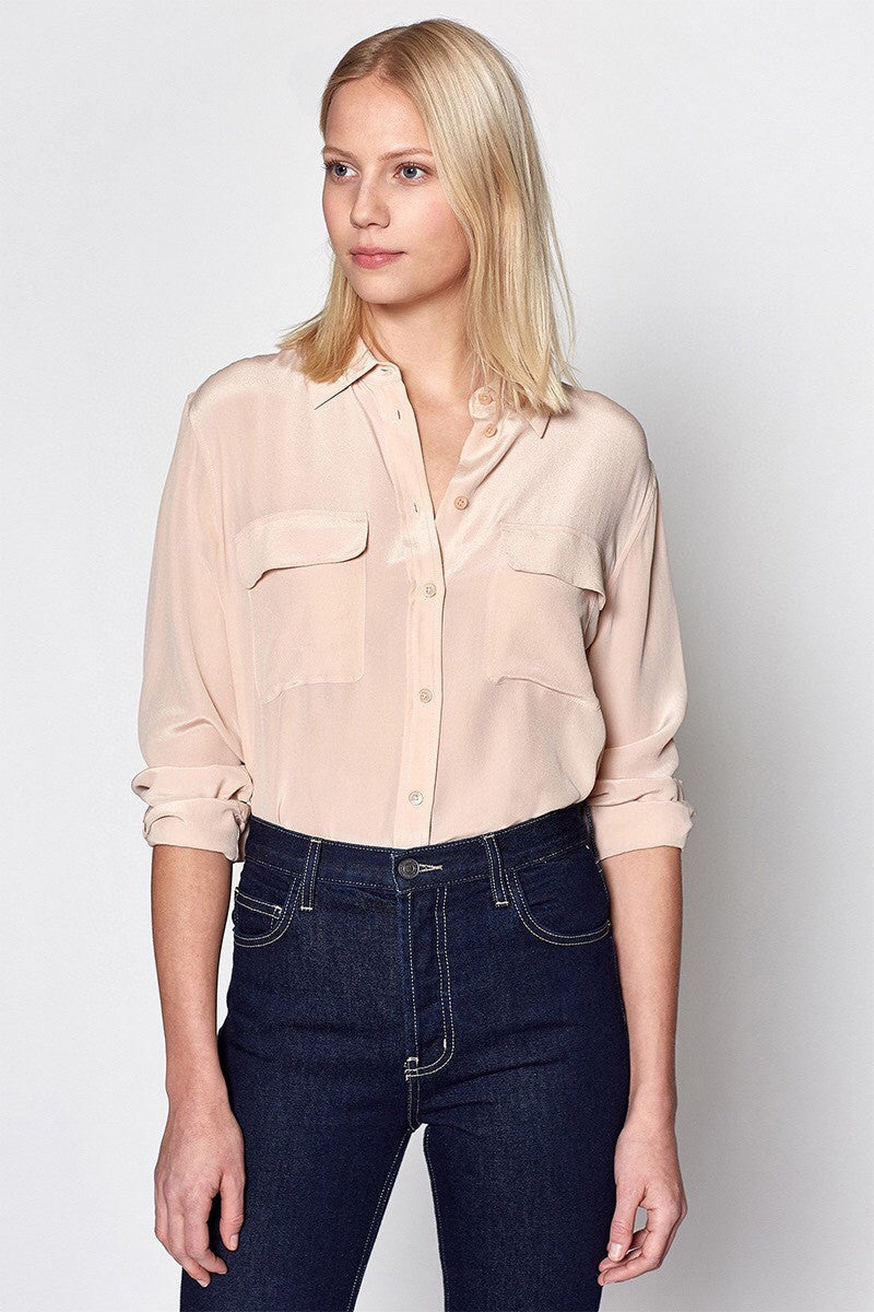 39 colors option draped sand-washed mulberry silk shirt blouse women classic