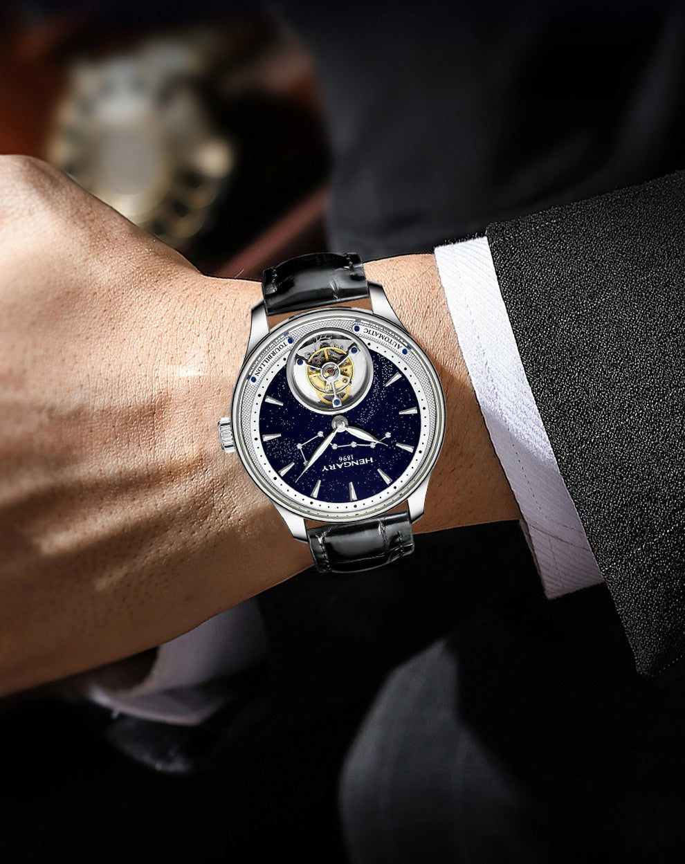 HENGARY HG1016 Luxury Tourbillon Watch