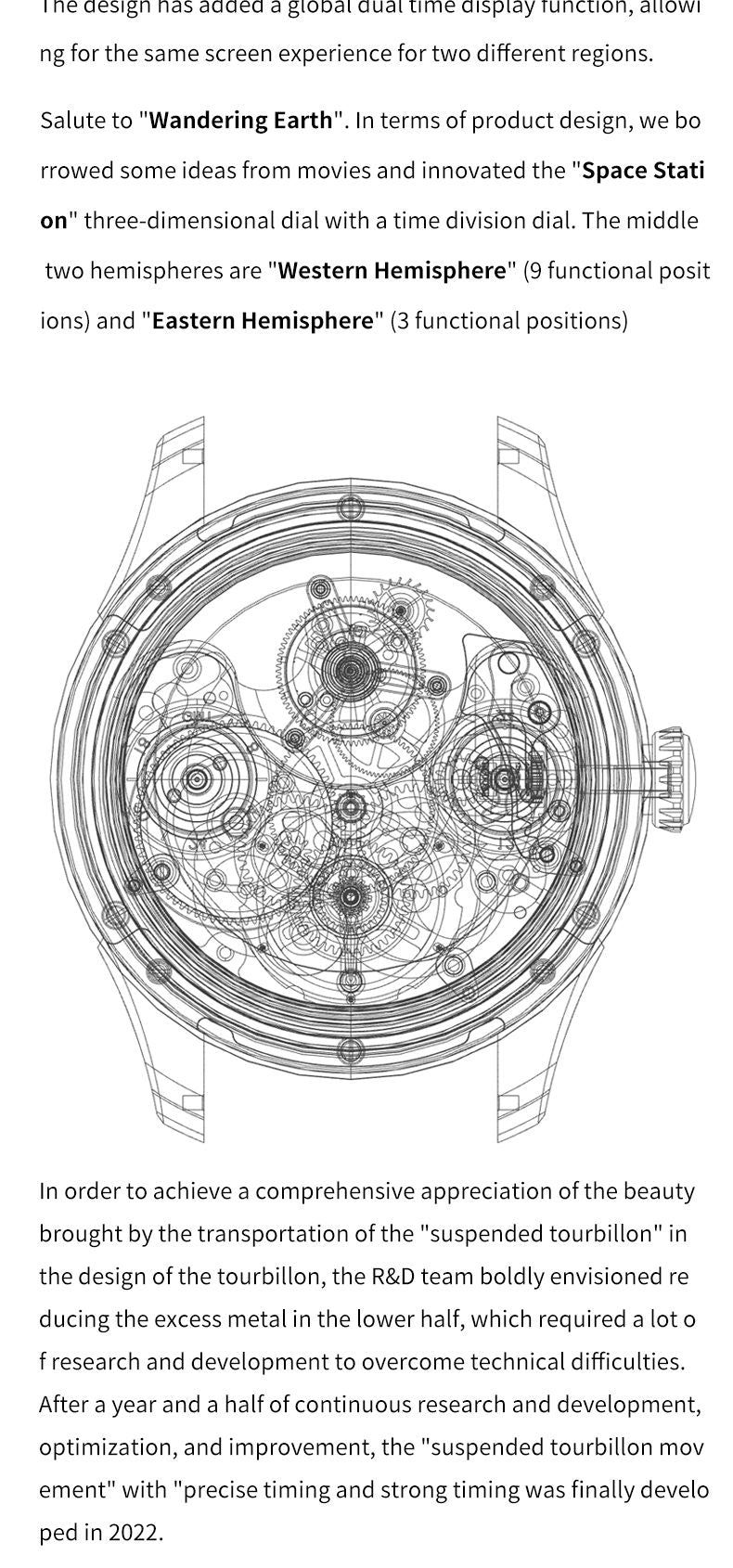 Ideal Knight Top Brand Luxruy Men's Watch Advanced Tourbillon Automatic Mechanical Watch Waterproof Luminous Dual Region Time