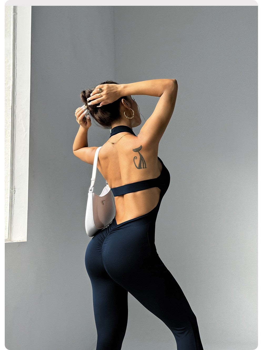 HANRAN Sexy Yoga Bodysuit 2025 Tight Workout One Piece Peach Shape Fitness ClothingHANRAN Sexy Yoga Bodysuit 2025 Tight Workout One Piece Peach Shape Fitness Clothing