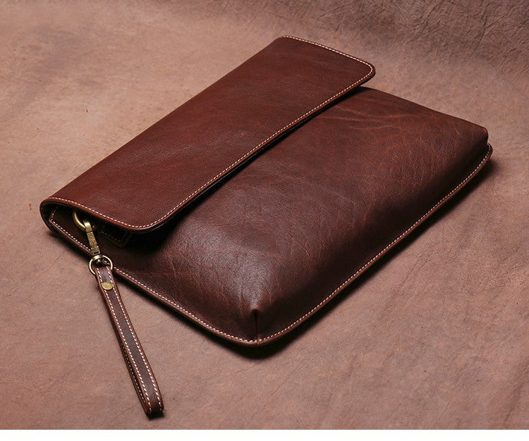 Luokir vintage genuíno couro crossbody saco de moda masculina simples ombro men