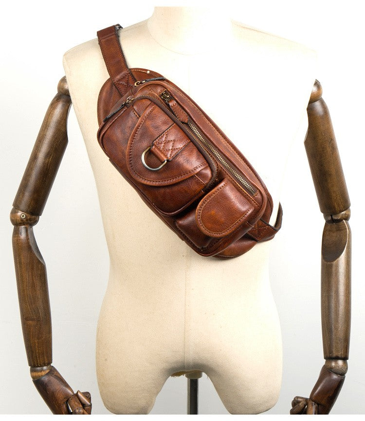Mantime Genuine Leather Fanny Pack