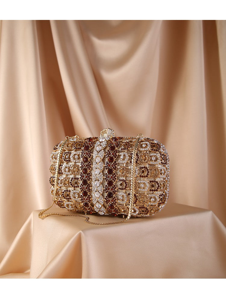 Women's Diamond Minaudiere Clutch