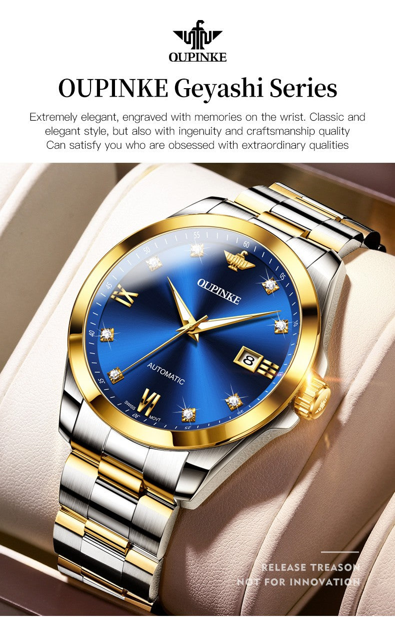 OUPINKE 3199 Luxury Skeleton Watch