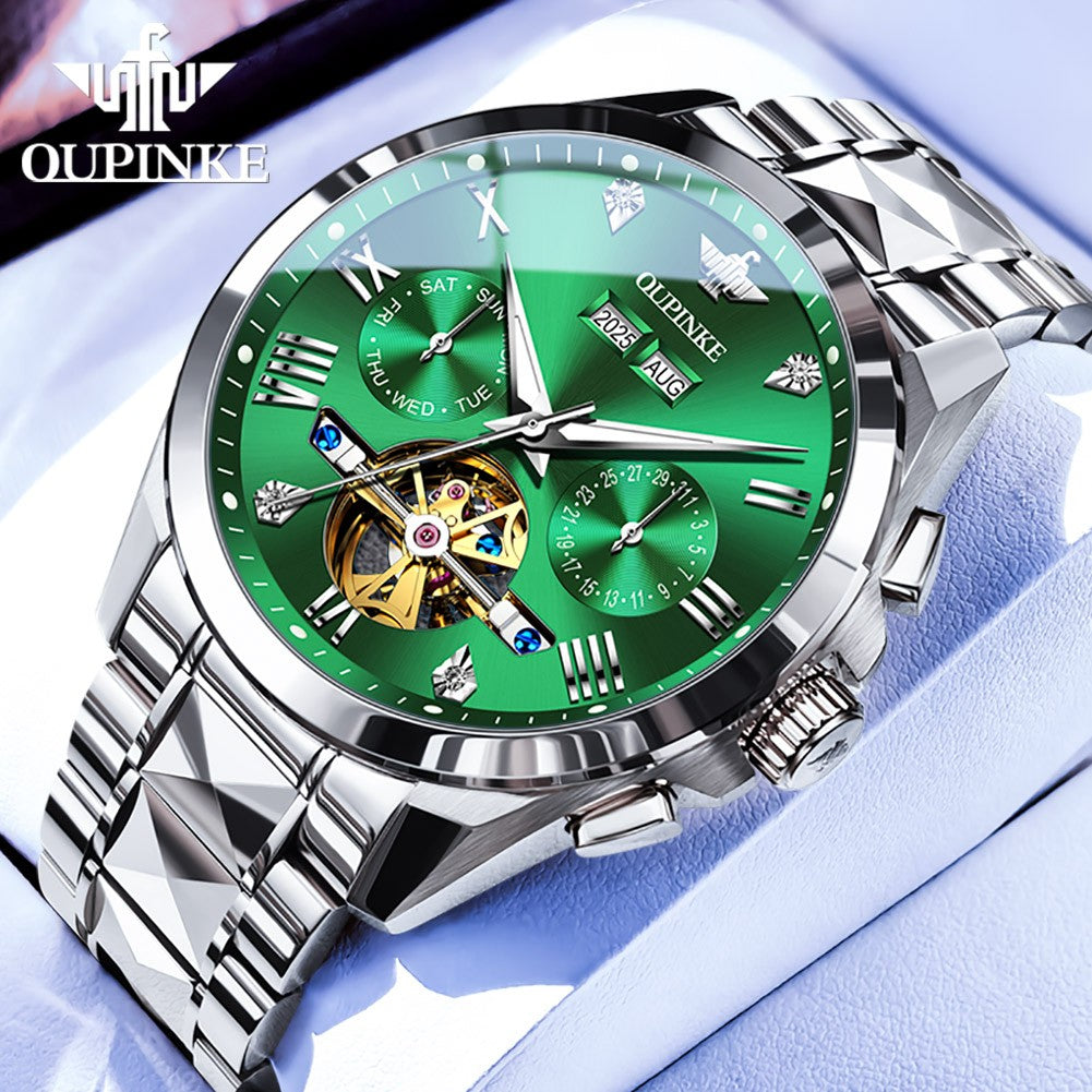 OUPINKE 3240 Skeleton Flywheel Multifunctional Automatic Mechanical Watches for Men 44mm Big Dial Tungsten Steel Luxury Watch OUPINKE 3240 Skeleton Flywheel Multifunctional Automatic Mechanical Watches for Men 44mm Big Dial Tungsten Steel Luxury Watch