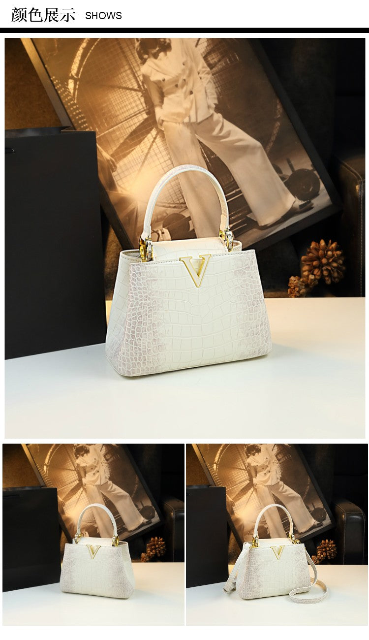 HYLHMC Women's Genuine Leather Handbag