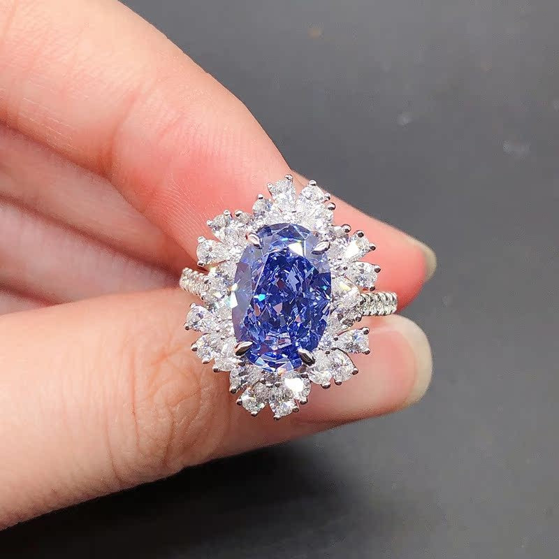 Women's Trendy Platinum Cocktail Ring