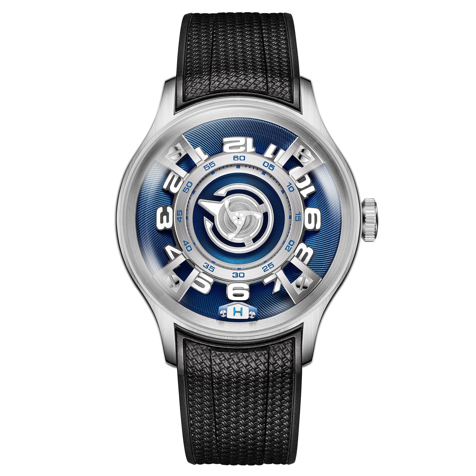 Oblvlo New Design Eagle Analog Automatic Watch for Men Blue Luminous Waterproof Leather Strap Mechanical Watches Rejos JM-Eagle Oblvlo New Design Eagle Analog Automatic Watch for Men Blue Luminous Waterproof Leather Strap Mechanical Watches Rejos JM-Eagle