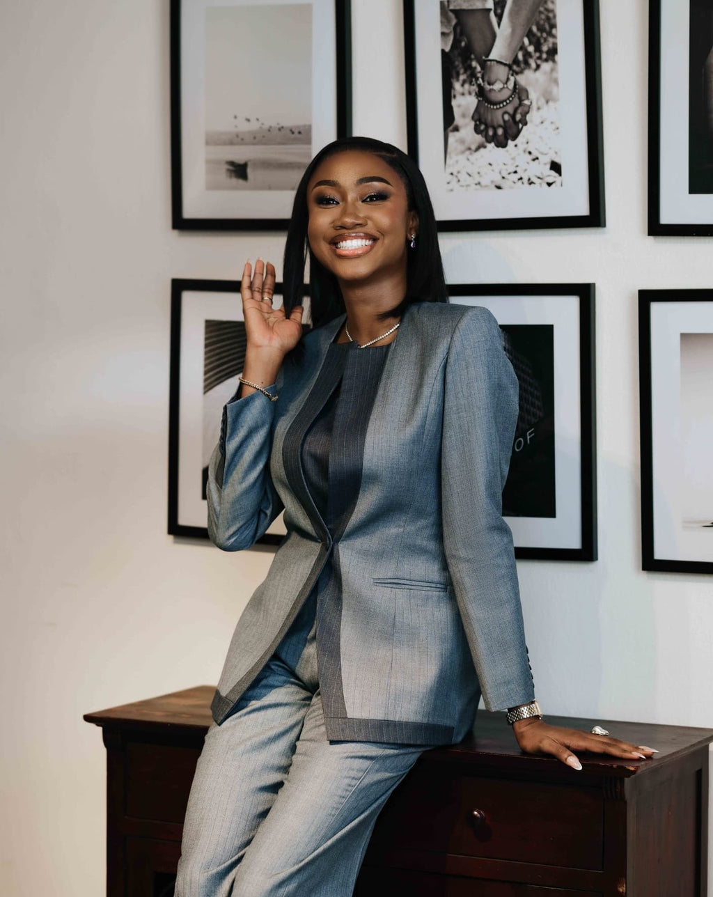 Office Lady Patchwork Women Blazer Suits 2 Pieces Round Neck Pocket Blazer Custom Wedding Guest Business Formal Outfit Office Lady Patchwork Women Blazer Suits 2 Pieces Round Neck Pocket Blazer Custom Wedding Guest Business Formal Outfit