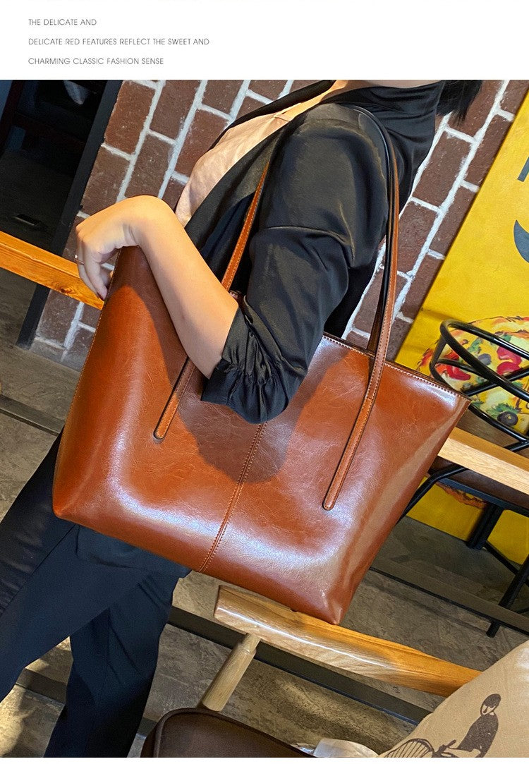 HTLT Genuine Leather Tote Bag