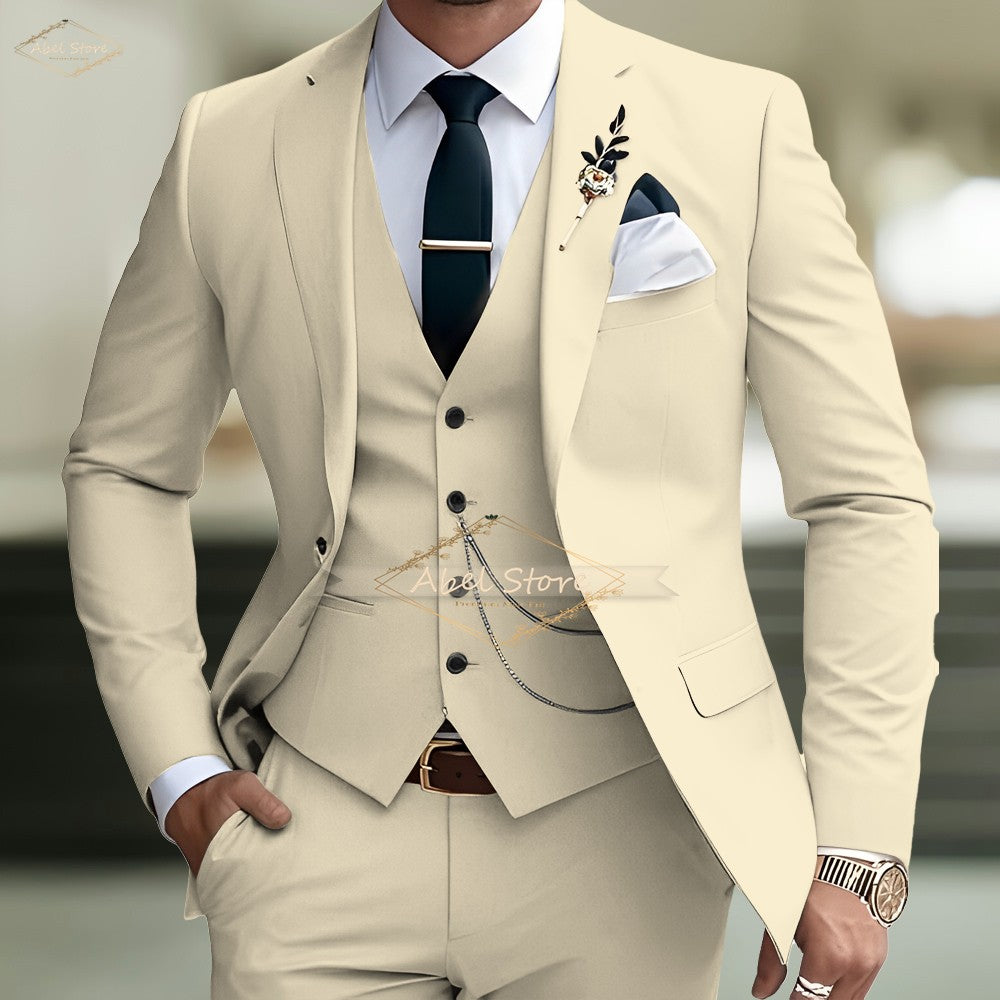 Men's Slim-Fit Wedding Suit