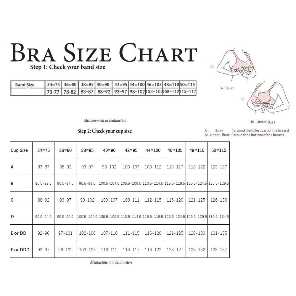 Fallsweet Front Closure Wireless Push-Up Bra