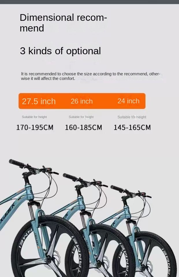 26" Carbon Steel Mountain Bike