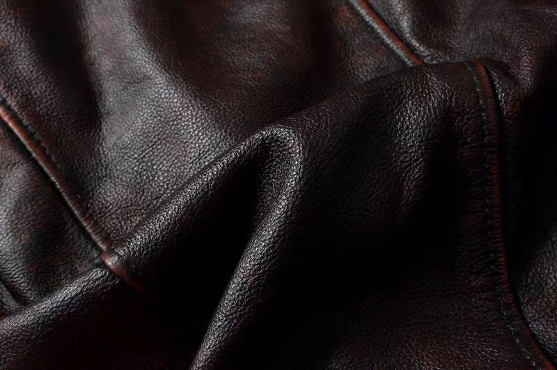 COPERSIAN Men's Cowhide Leather Jacket
