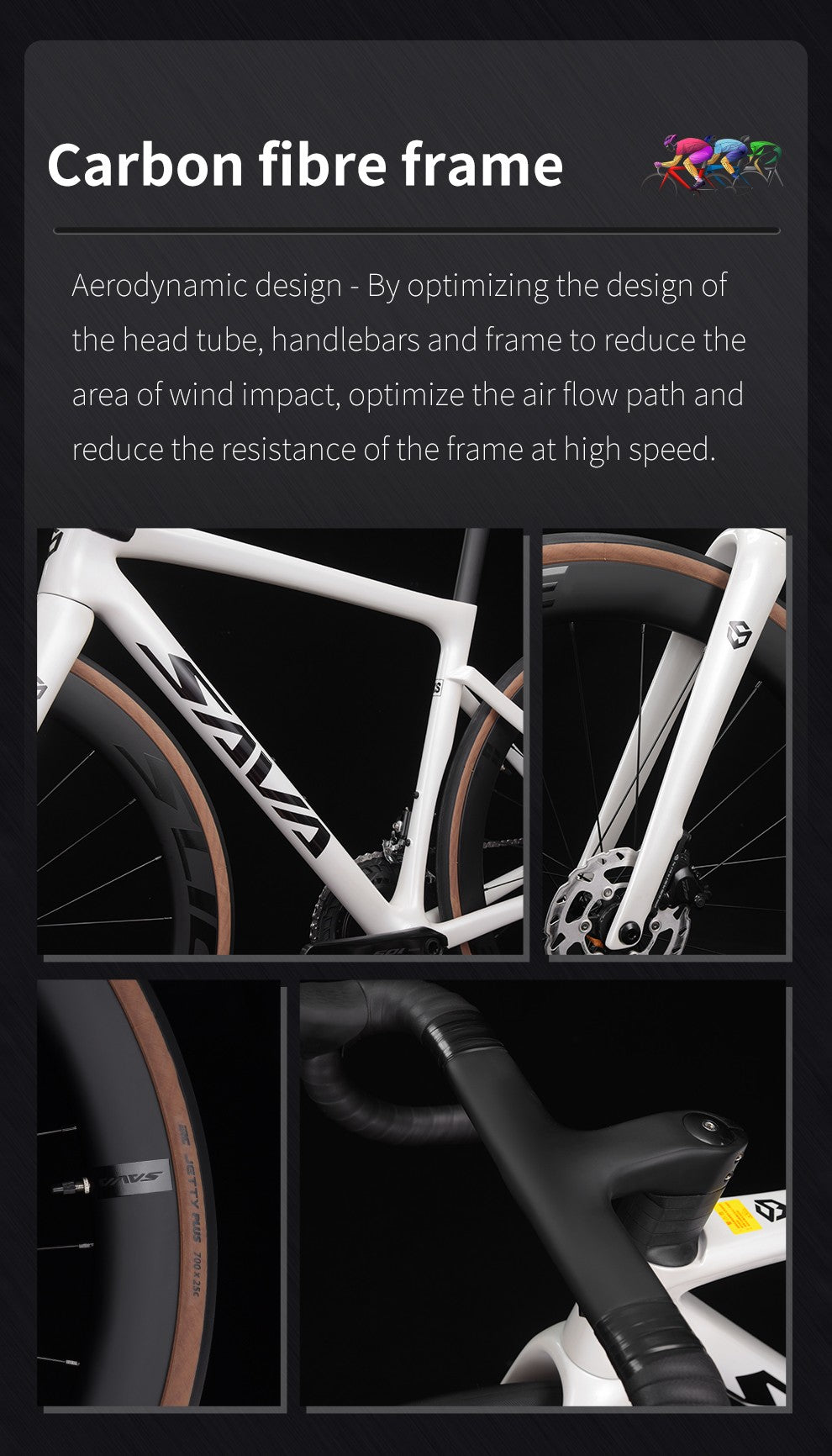 SAVA Carbon Fiber Road Bike F20