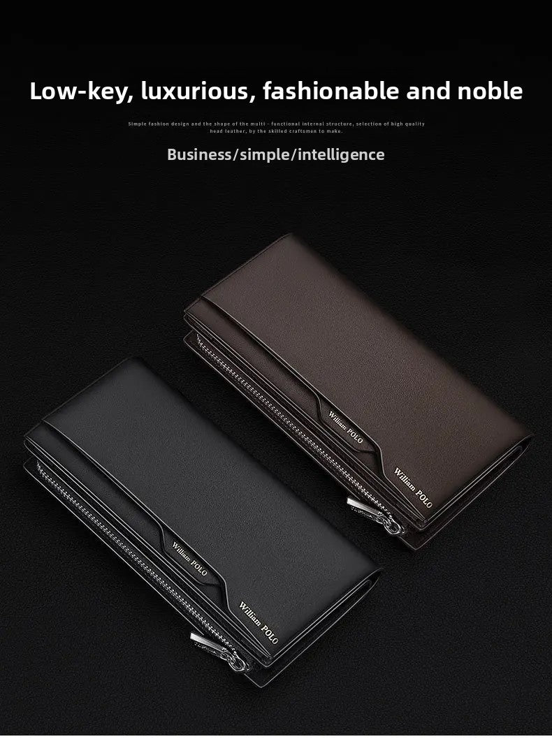 Genuine Leather Multi-Card Wallet