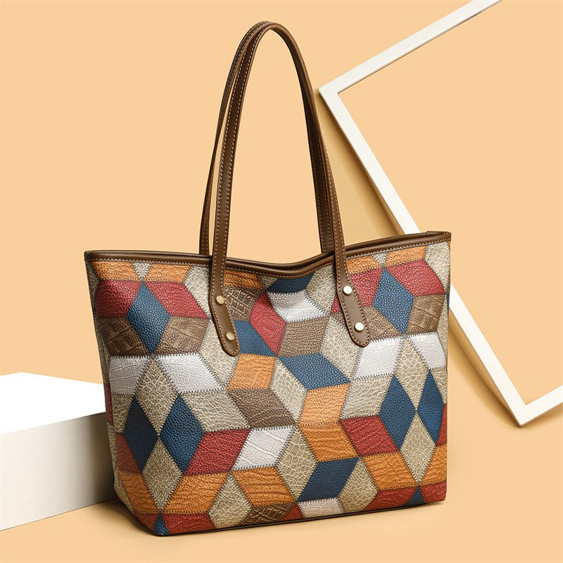 Yogodlns Vintage PU Leather Tote