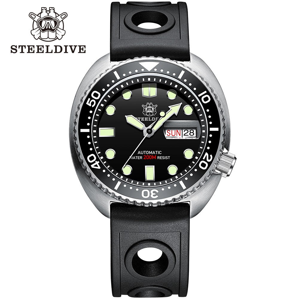 STEELDIVE SD1972 Automatic Diver Watch: NH36 Sapphire Edition
