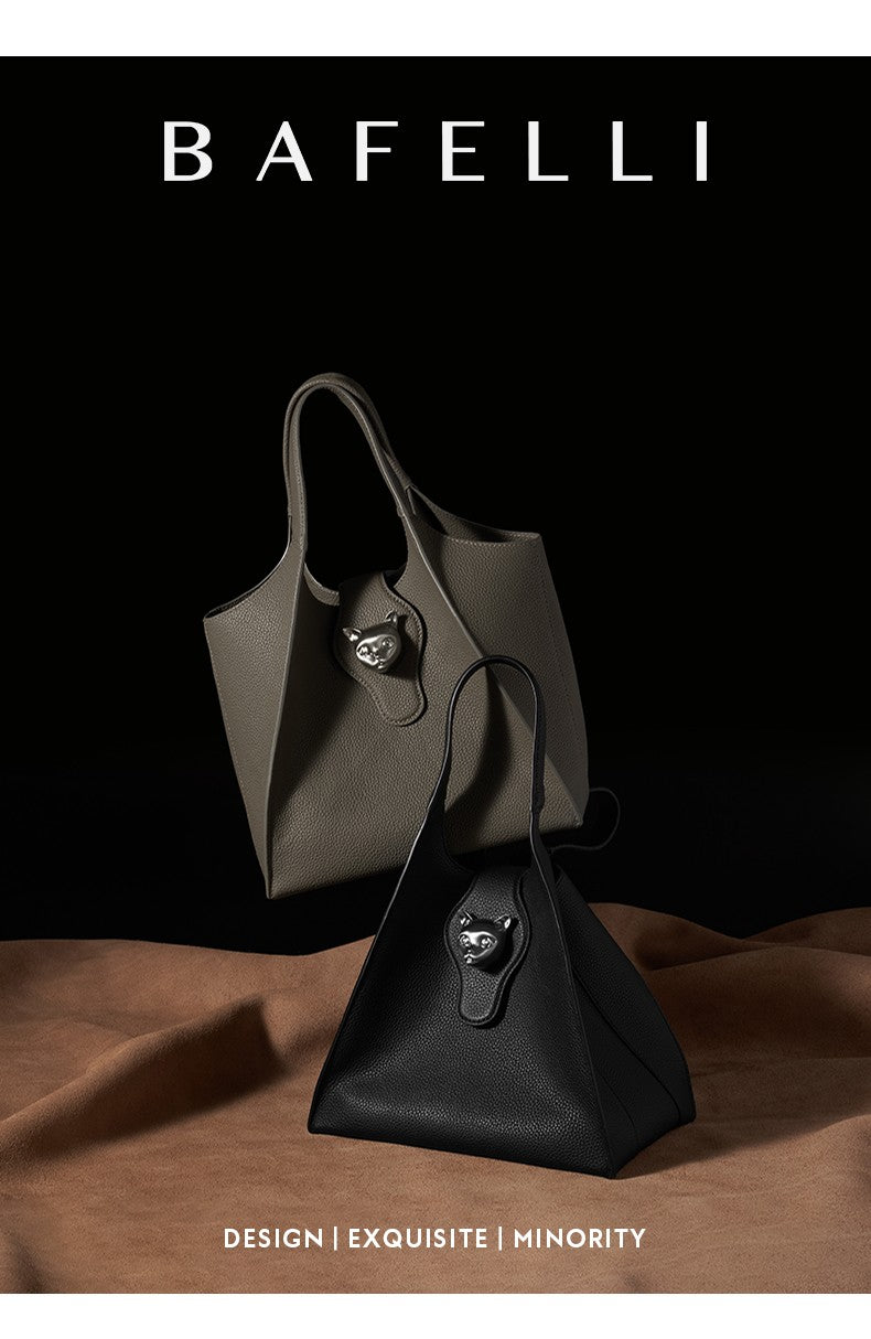 BAFELLI Unisex Genuine Leather Tote Bag