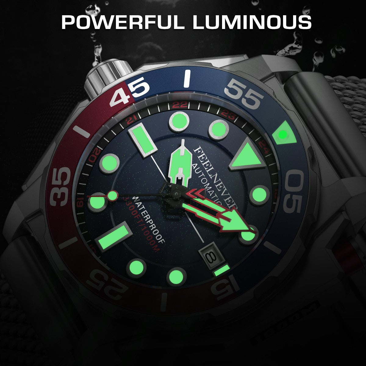 FeelNever Men's Automatic Dive Watch