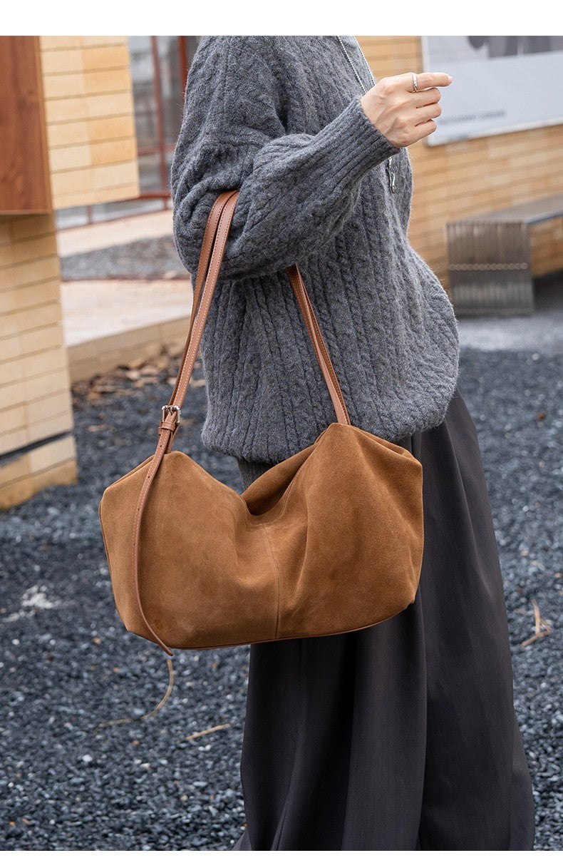 MALLUO Women's Genuine Leather Tote Bag