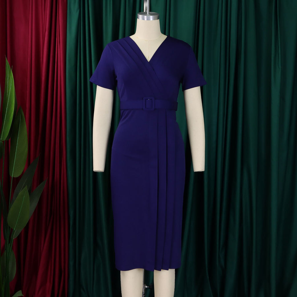 LZJV V-Neck Pencil Dress
