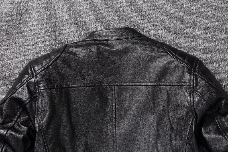 Men's Casual Cowhide Leather Jacket