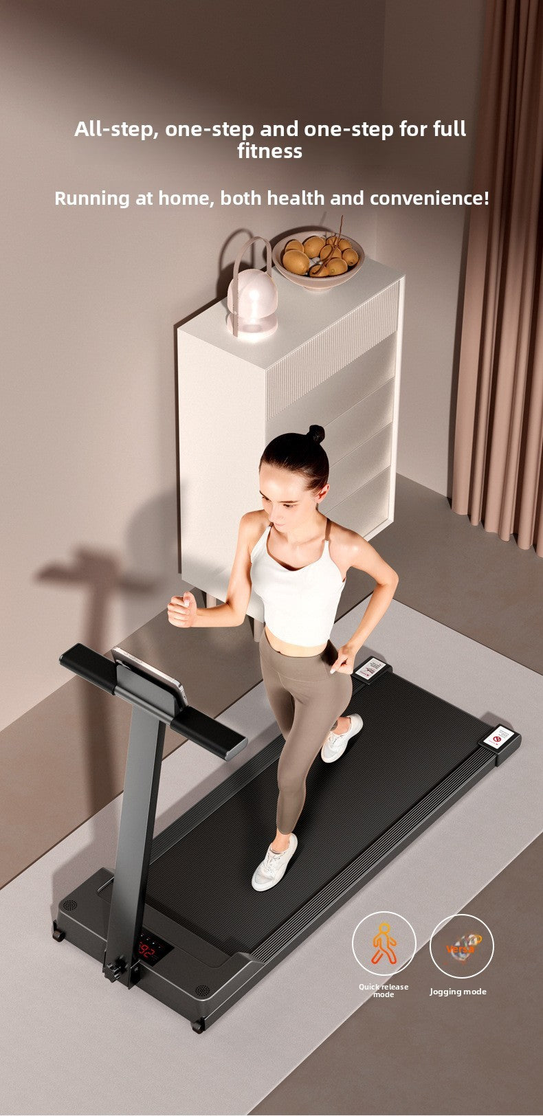 Ji Can JC-490 Foldable Home Treadmill