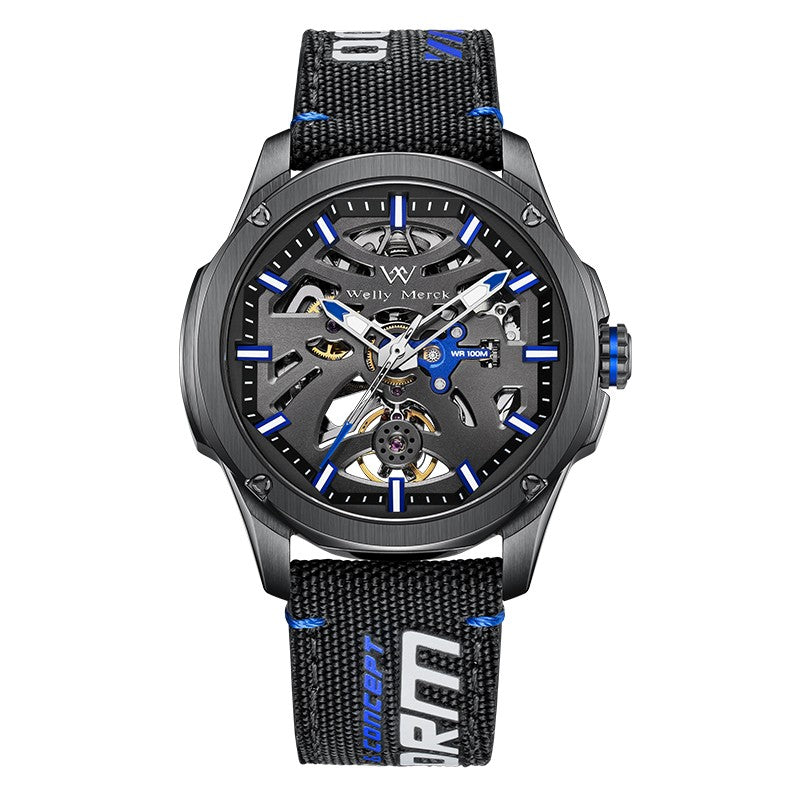 Welly Merck Men's Automatic Business Watch (Leather Strap)