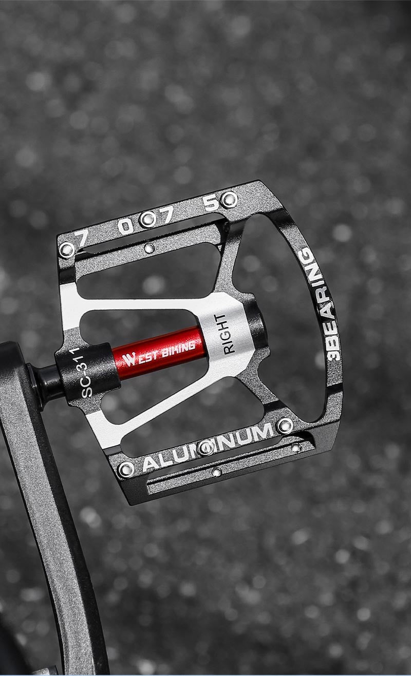 West Biking 3 Bearing Ultralight Bike Pedals