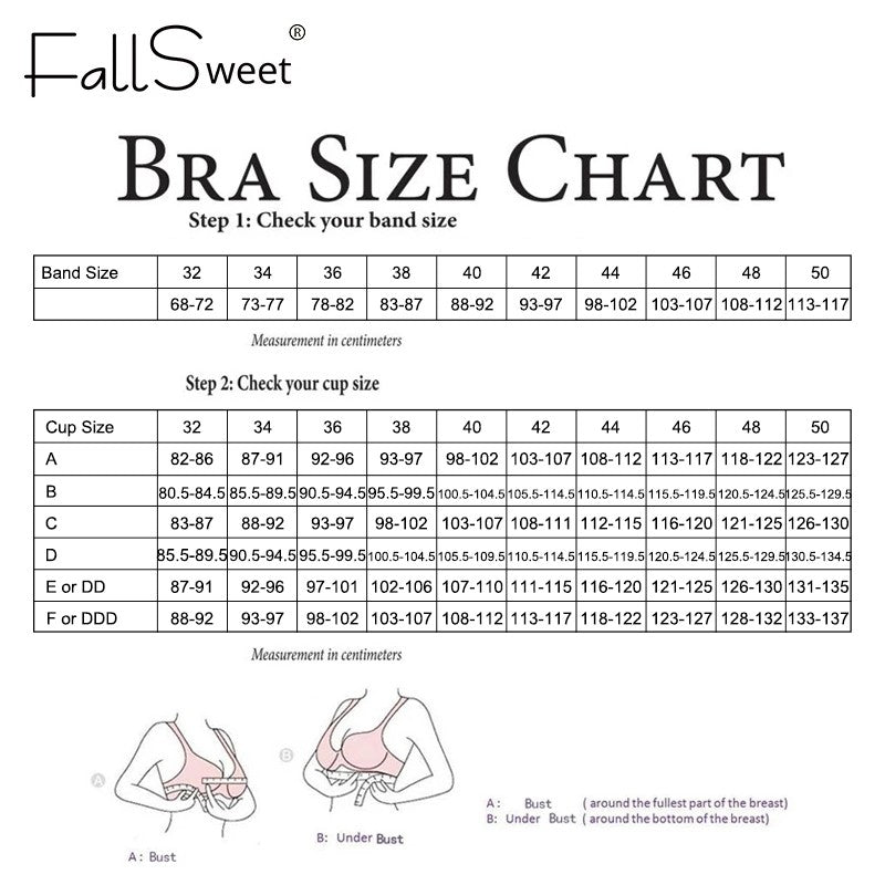 FallSweet Women's Seamless Push-Up Bra