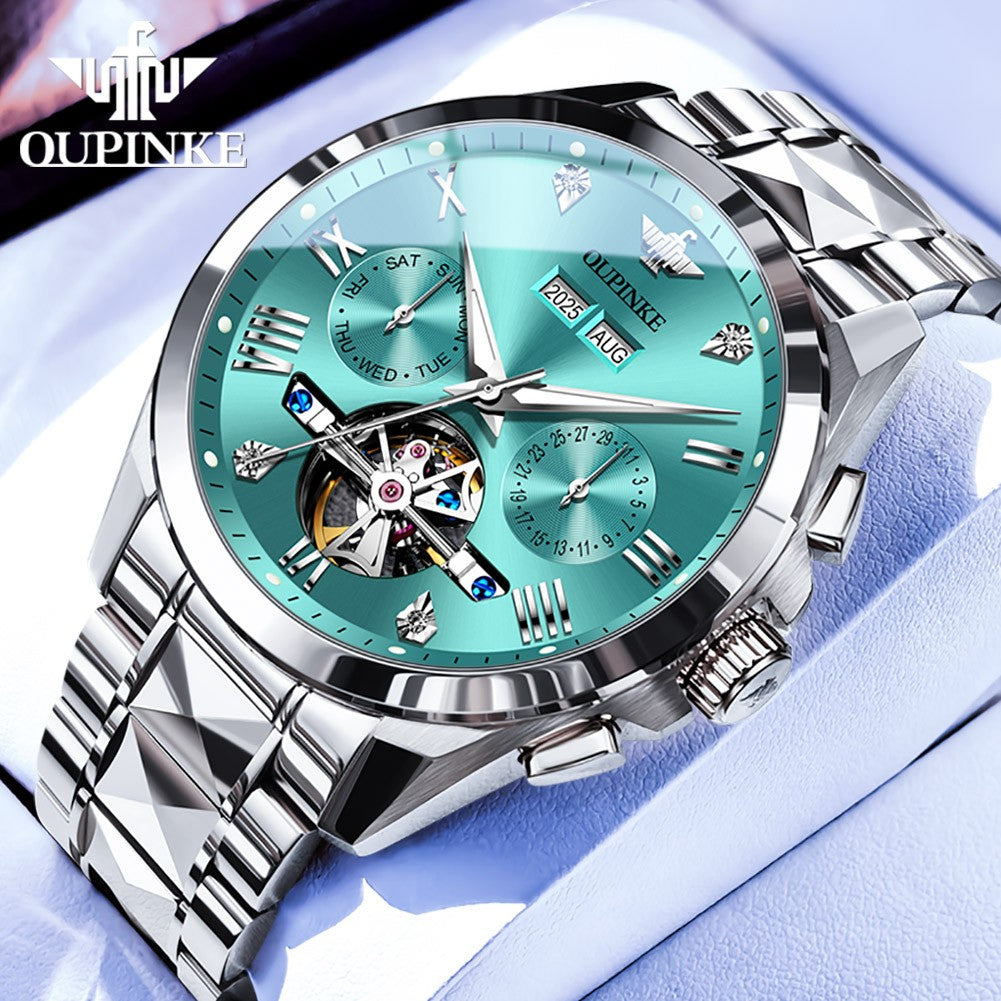 OUPINKE 3240 Skeleton Flywheel Multifunctional Automatic Mechanical Watches for Men 44mm Big Dial Tungsten Steel Luxury Watch OUPINKE 3240 Skeleton Flywheel Multifunctional Automatic Mechanical Watches for Men 44mm Big Dial Tungsten Steel Luxury Watch