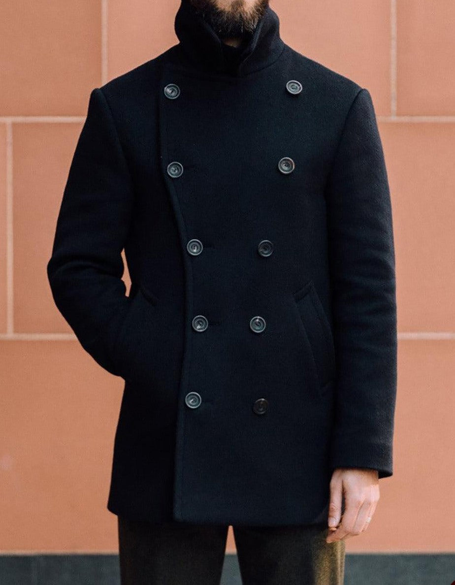 Classic British Style Men's Wool Coat Plus Size Big Lapel Formal Casual Outwear Double Breasted Custom Winter Warm Jacket Classic British Style Men's Wool Coat Plus Size Big Lapel Formal Casual Outwear Double Breasted Custom Winter Warm Jacket