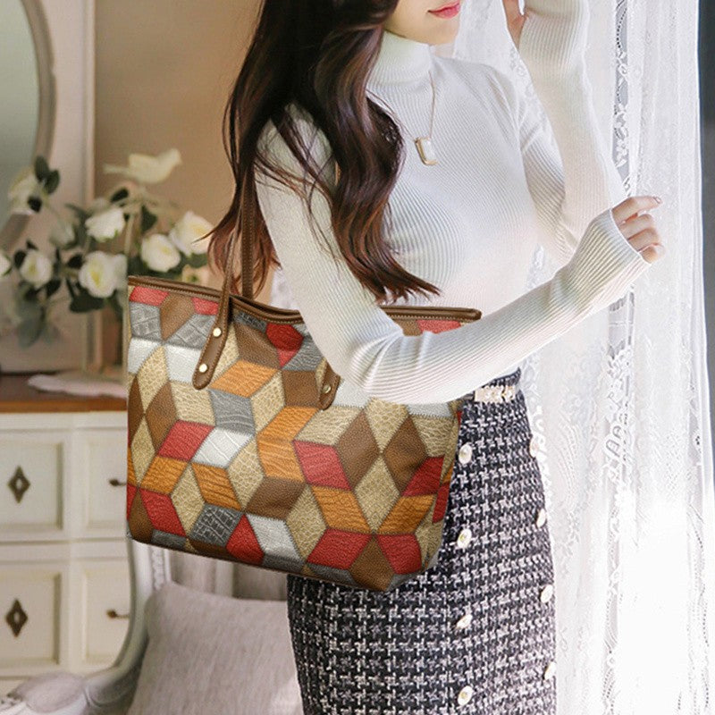 Yogodlns Vintage PU Leather Tote