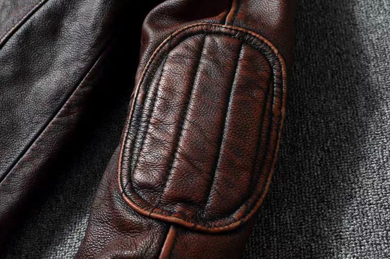 COPERSIAN Men's Cowhide Leather Jacket