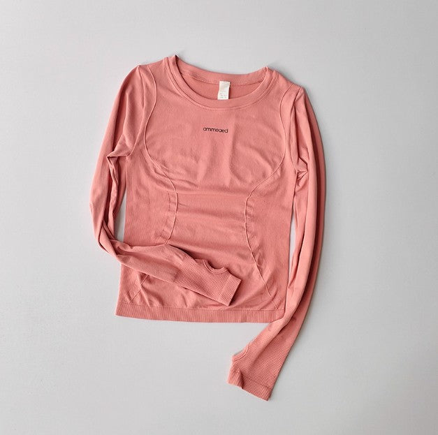 Seamless Long-Sleeve Yoga Shirt