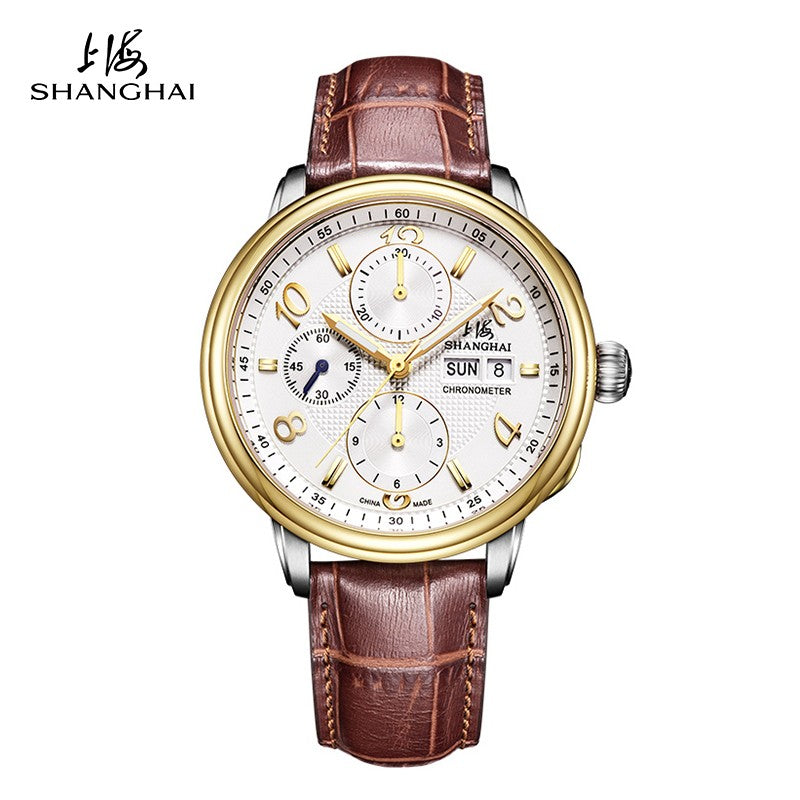 Shanghai 9001 Mechanical Chronograph Watch