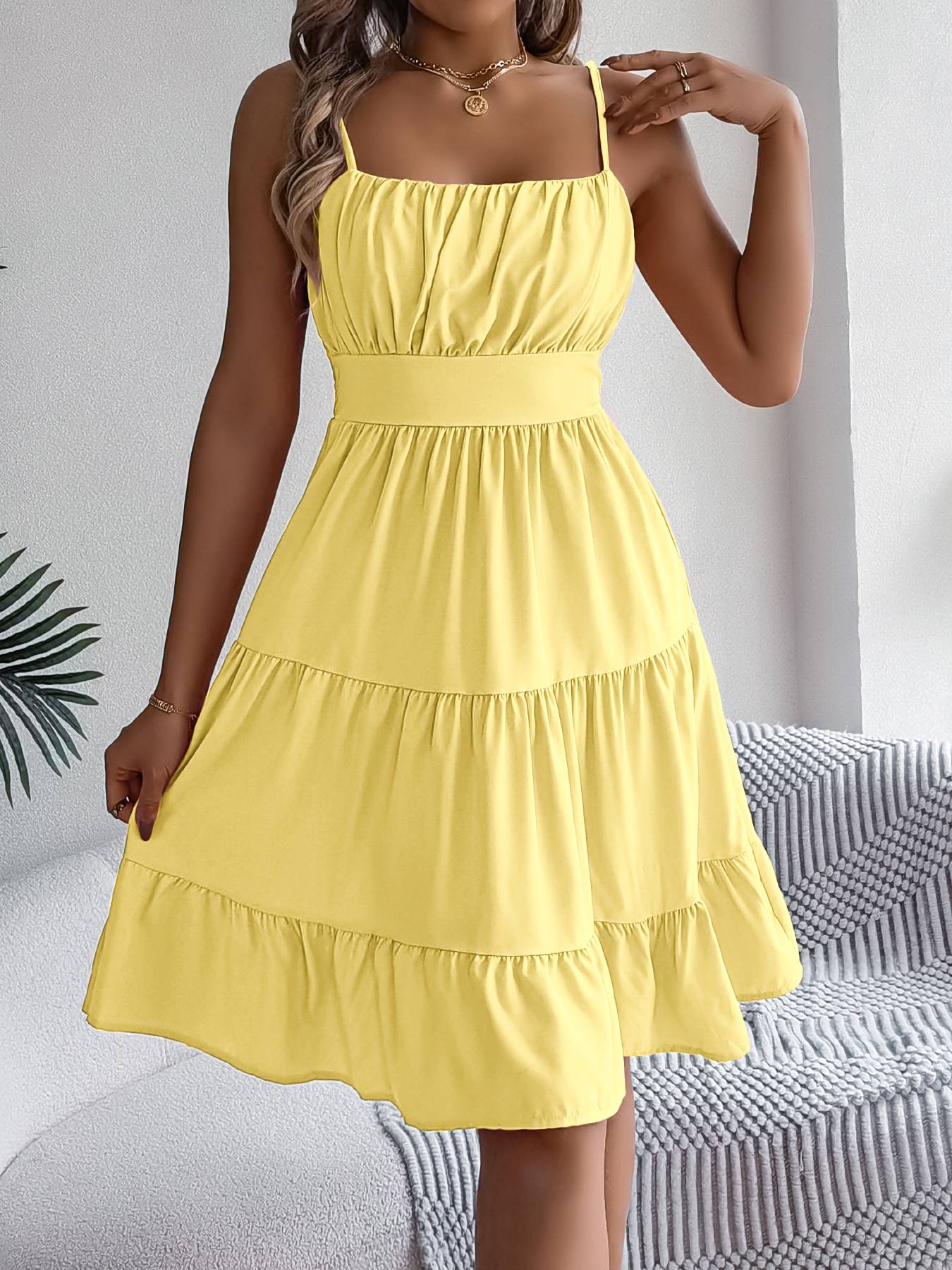 LUSMAY Casual A-Line Dress
