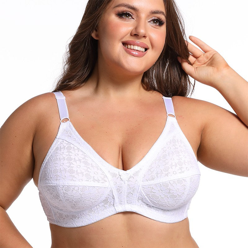 KING'S FAITH Floral Lace Bra
