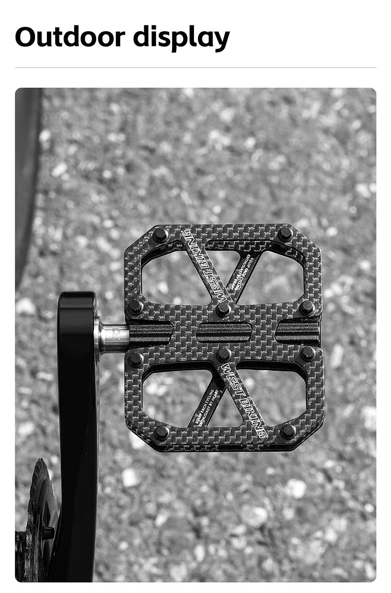 West Biking Carbon Fiber Ultralight Pedals