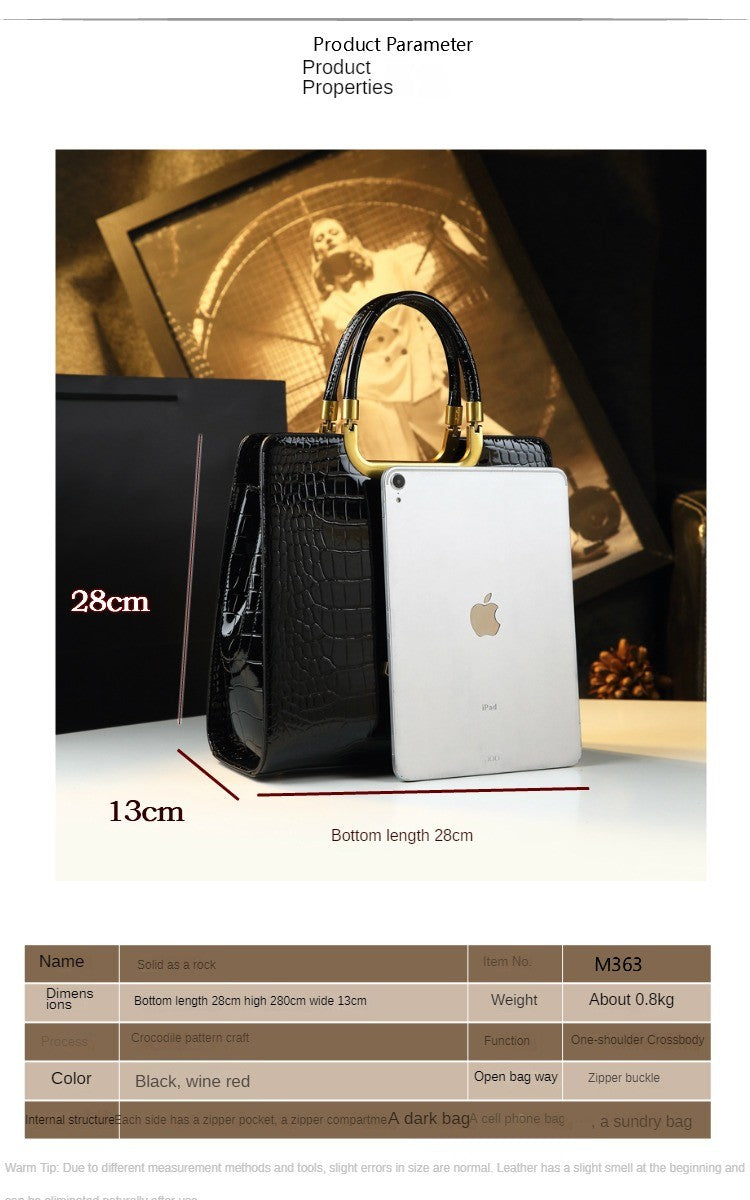 Women's Solid PU Leather Casual Tote Bag