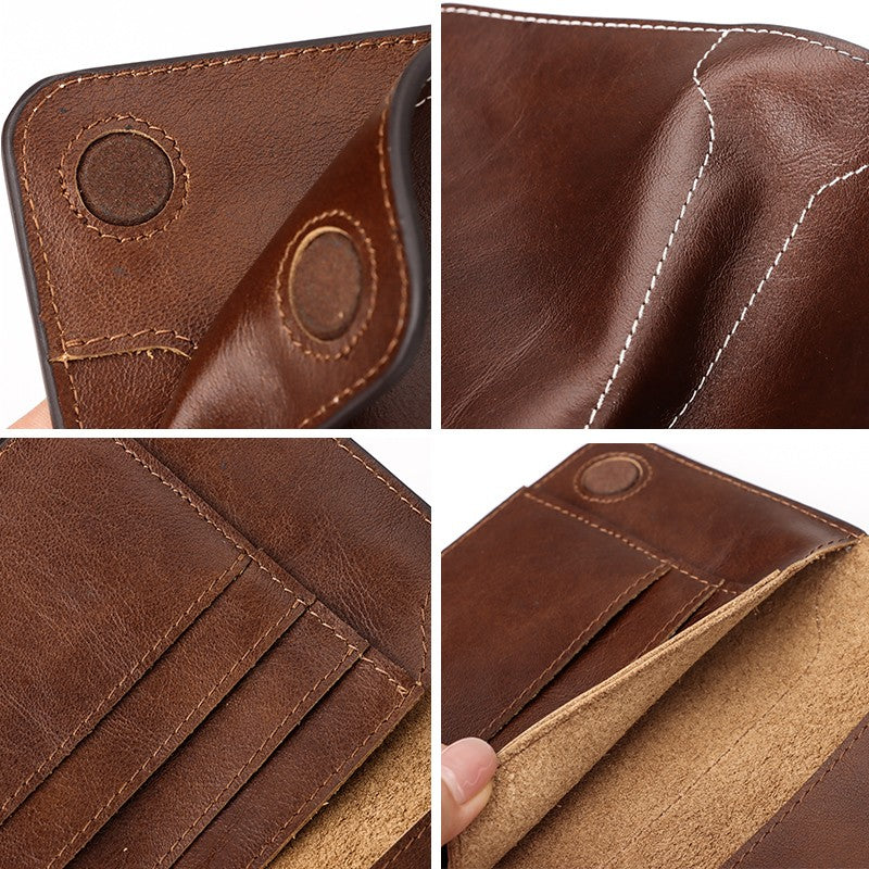 KAVI'S Men's Genuine Leather Travel Wallet