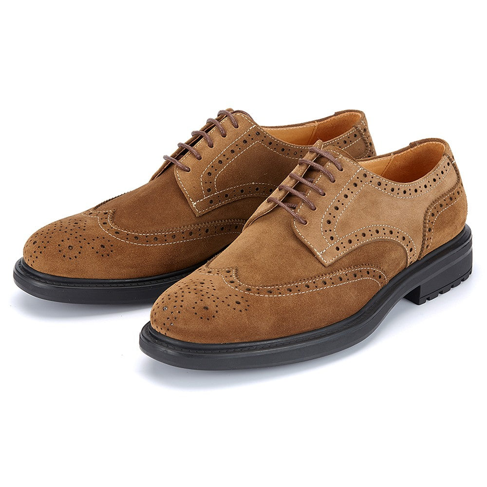 Vintage Oxford Derby Shoes for Men Handmade Breathable Comfortable Wear-resistant Suede Leather Brogues Vintage Oxford Derby Shoes for Men Handmade Breathable Comfortable Wear-resistant Suede Leather Brogues