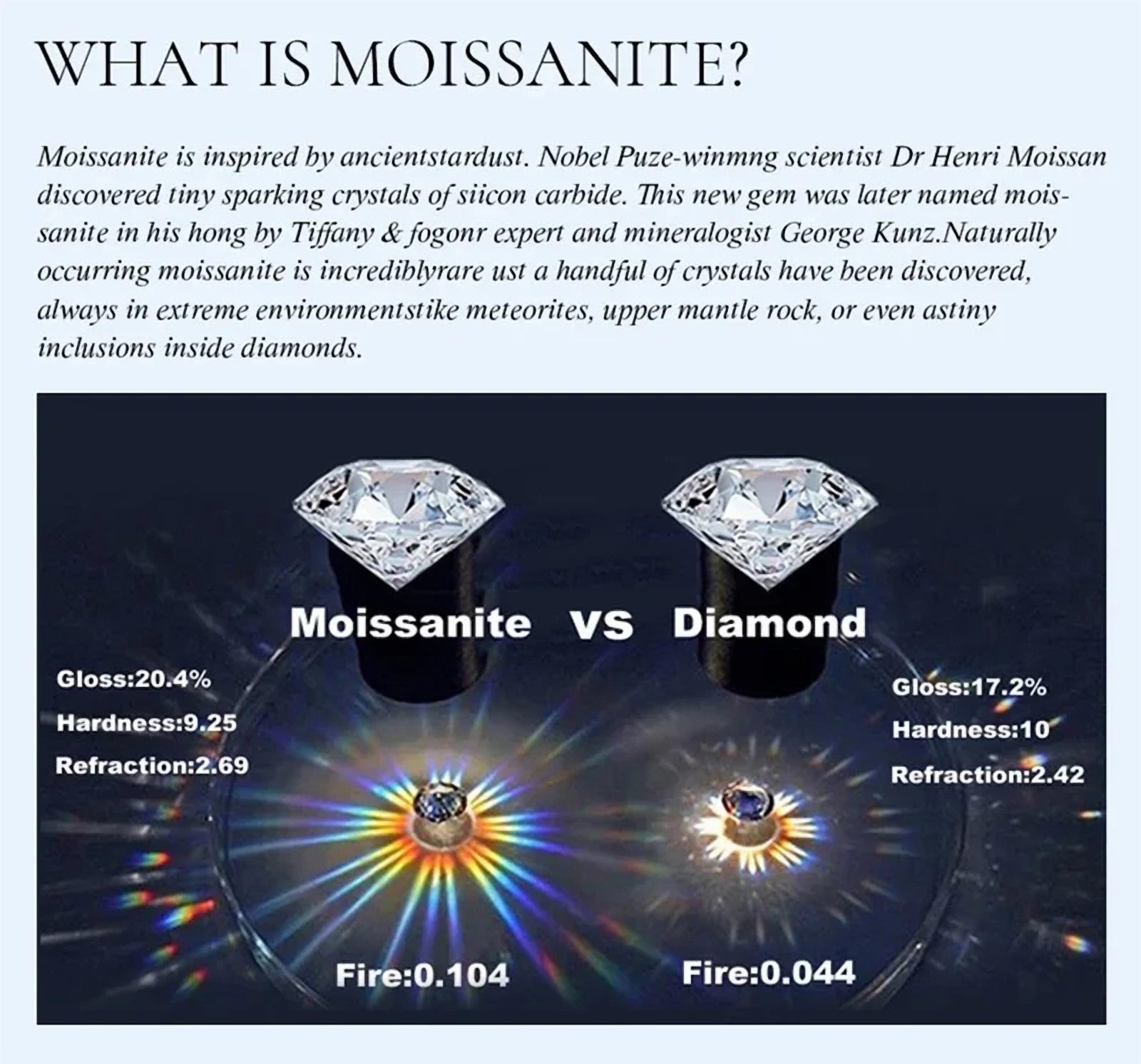 CKT Women's Romantic Moissanite Ring